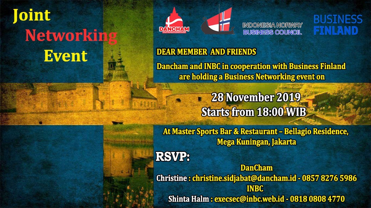Joint Networking Event by INBC and Dancham in collaboration with Business Finland